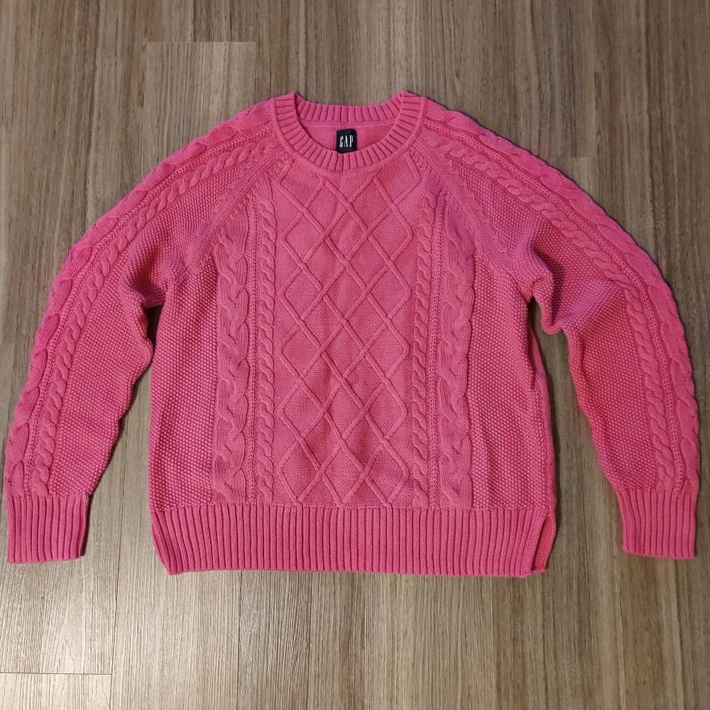 New Pink Gap Cotton Sweater
